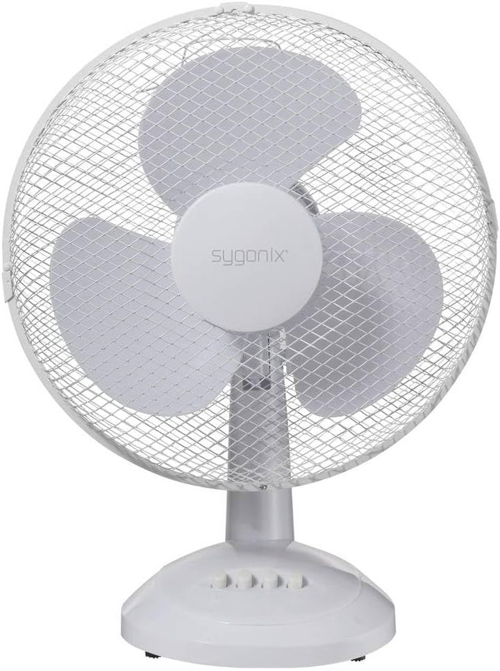 sygonix Tischventilator 40 W (Ø x H) 237 mm x 460 mm Weiss
