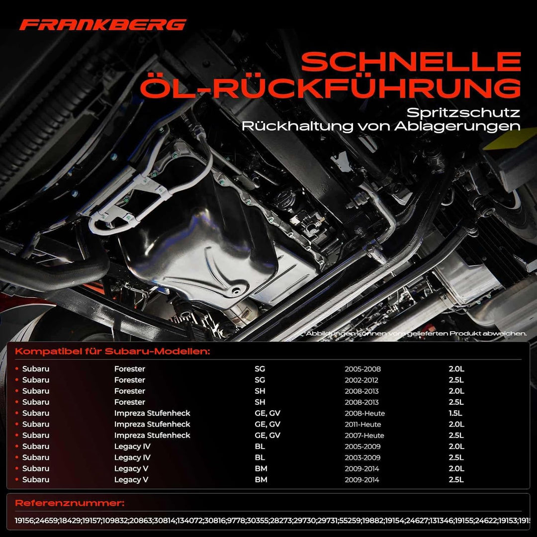 Frankberg Ölwanne für Forester SG SH_ Impreza GR GD G-G Legacy IV BL B13 BP Outback BL BP WRX GJ 1.5