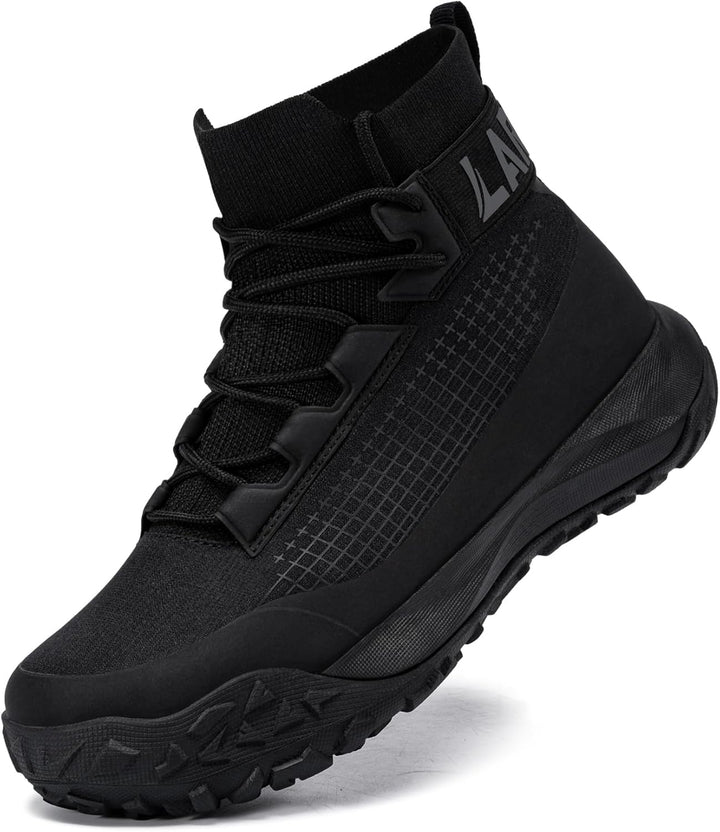 LARNMERN Arbeitsschuhe Herren Damen Sicherheitsschuhe SRC rutschfest Antistatisch Stahlkappenschuhe