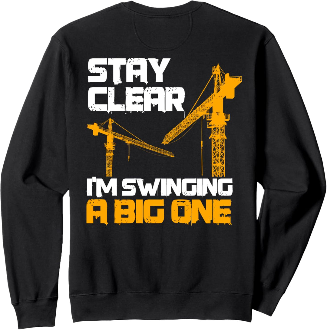 Kranführer Geschenke Design auf der Rückseite der Kleidung Sweatshirt