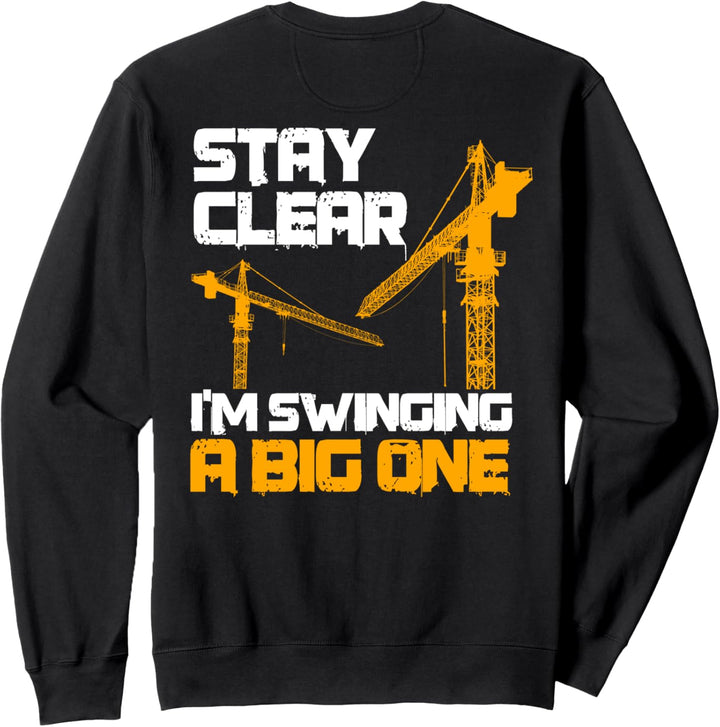 Kranführer Geschenke Design auf der Rückseite der Kleidung Sweatshirt