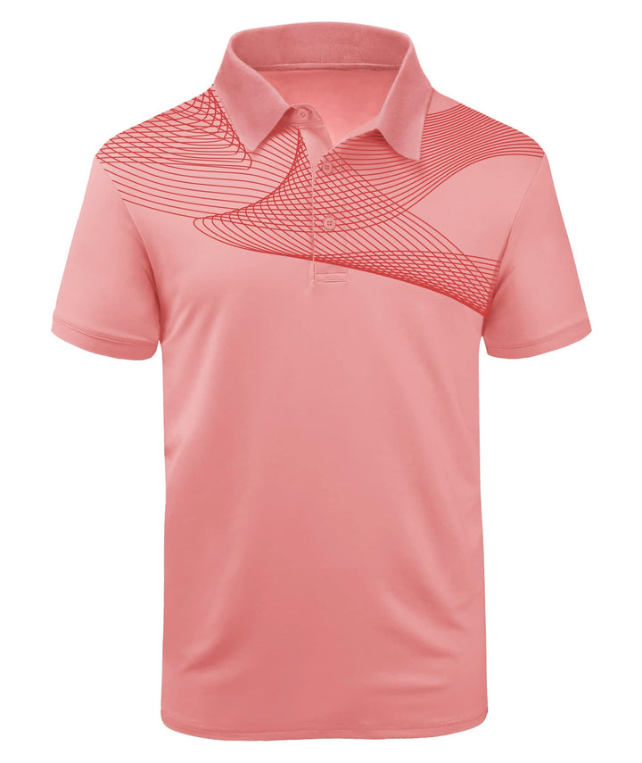 JACKETOWN Polo Shirts Herren Kurzarm Bedrucktes Poloshirts Herren Golf Sport Hemden Herren Polo Shir