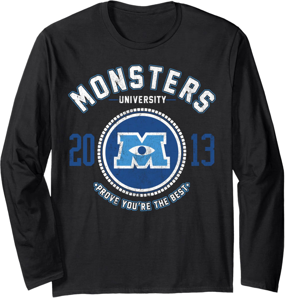 Disney Pixar Monsters University The Best Logo Langarmshirt