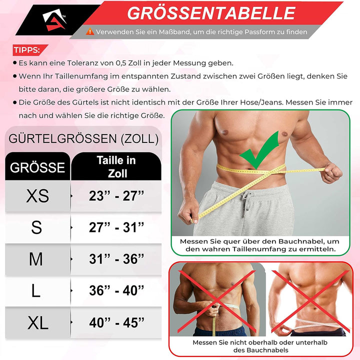 AQF Gewichthebergürtel, 4"/10.2cm Autolock Nylon Gürtel, Functional Training Bodybuilding Fitness Gü