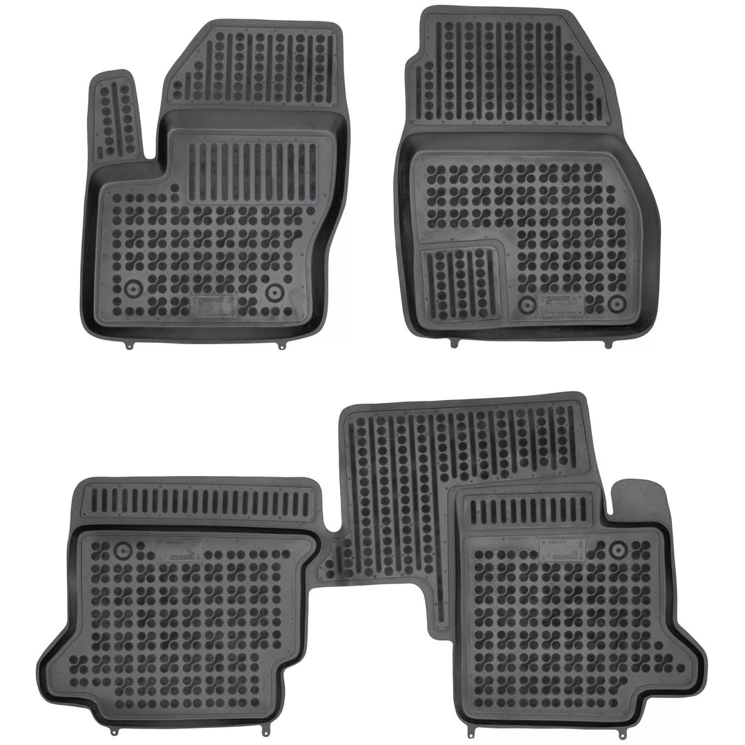 MOTOS Gummimatten Auto Fussmatte passt für Ford Transit Connect II 2013-2023 Verbessern Sie Ihren Re