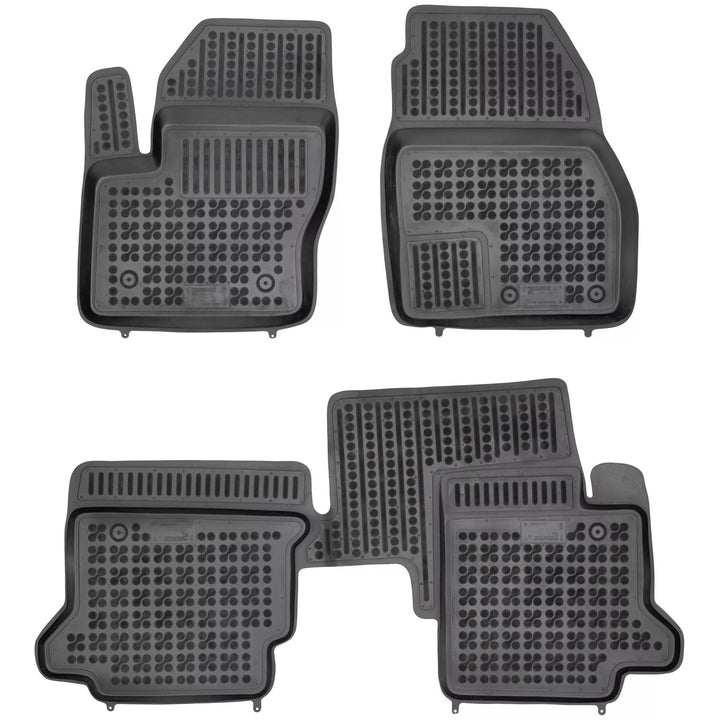 MOTOS Gummimatten Auto Fussmatte passt für Ford Transit Connect II 2013-2023 Verbessern Sie Ihren Re
