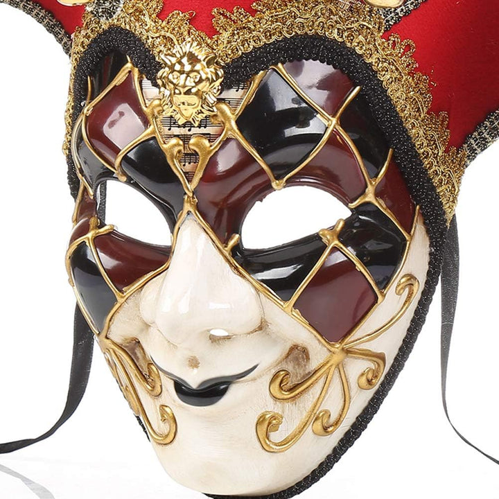 Prevessel Vollgesichtsmaske für Herren, Maskerade, Narren-Masken, Frauen, Vintage, venezianische Kar