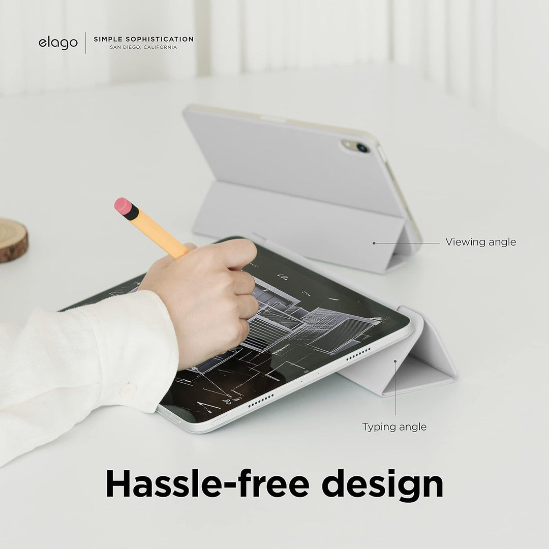 elago Magnetische Folio Hülle Kompatibel mit iPad 10. Generation [10,9"] - Rückwand Kann an Metallma