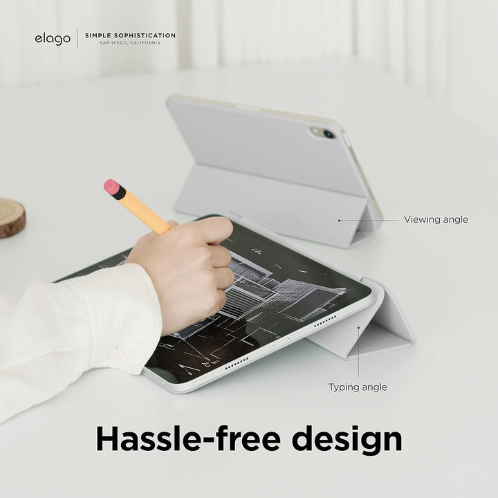 elago Magnetische Folio Hülle Kompatibel mit iPad 10. Generation [10,9"] - Rückwand Kann an Metallma