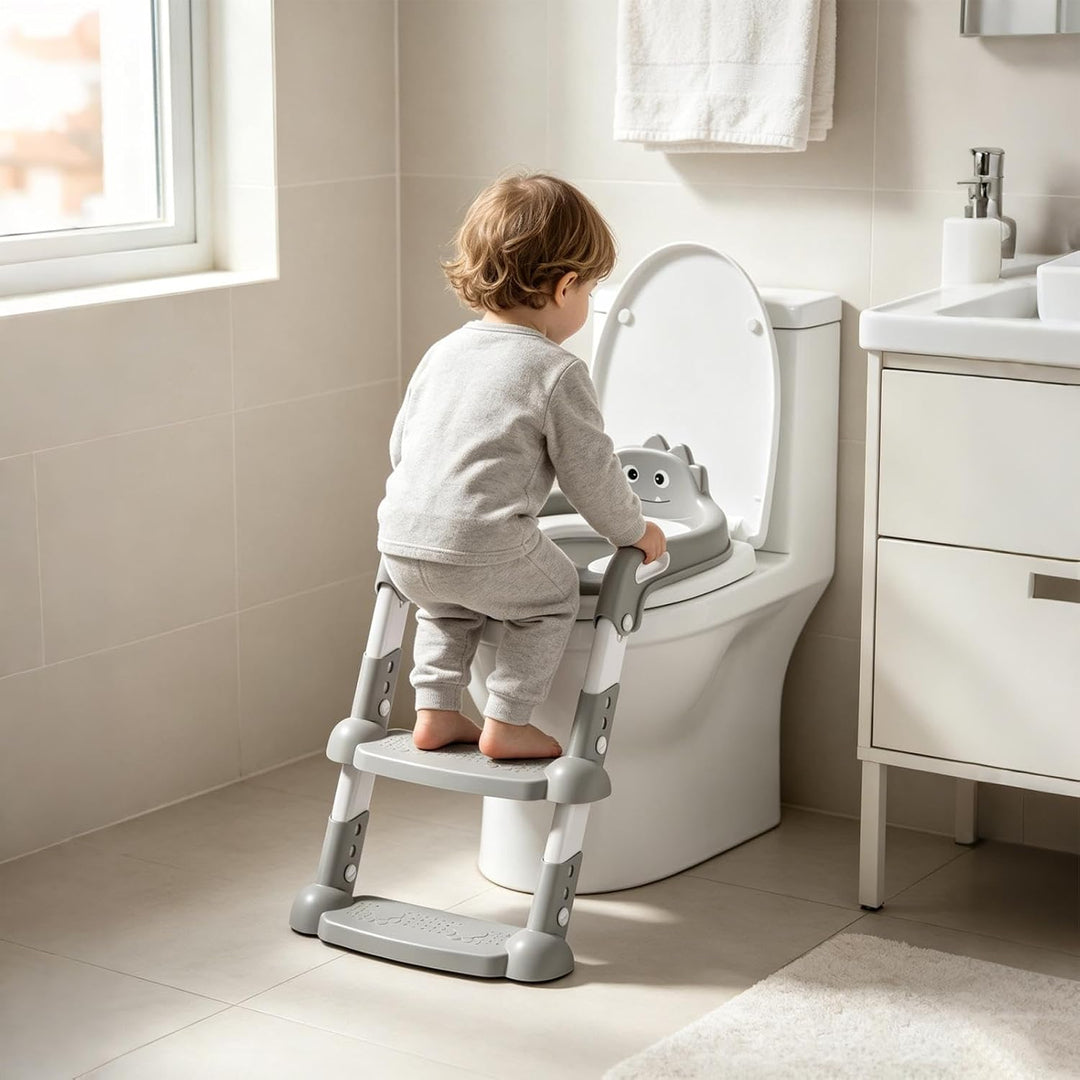 Toilettentrainingssitz Für Kinder Rutschhemmend, zusammenklappbar, | Töpfchentraining-Sitz Mit Leite