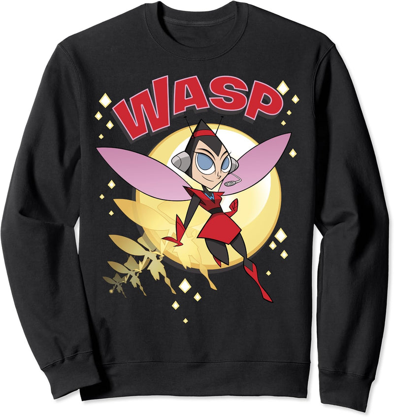 Marvel Avengers Wasp Retro Cartoon Portrait Sweatshirt