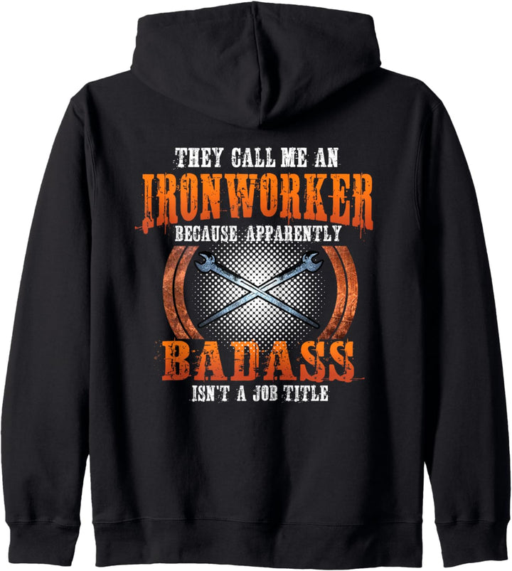 Ironworker Shirts Union Gift Design On Back Of Clothing Kapuzenjacke