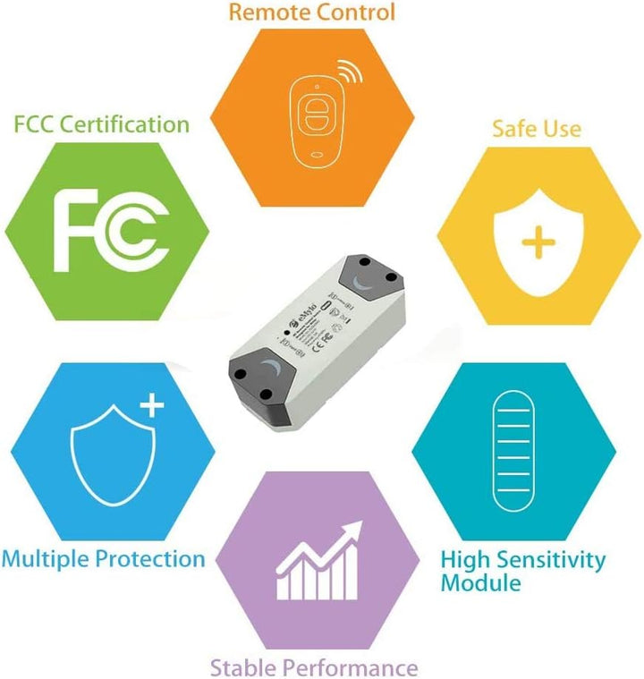eMylo Smart Wireless RF Motor Controller Schalter RF Relaismodul DC 12V Motor Fernsteuerungsschalter