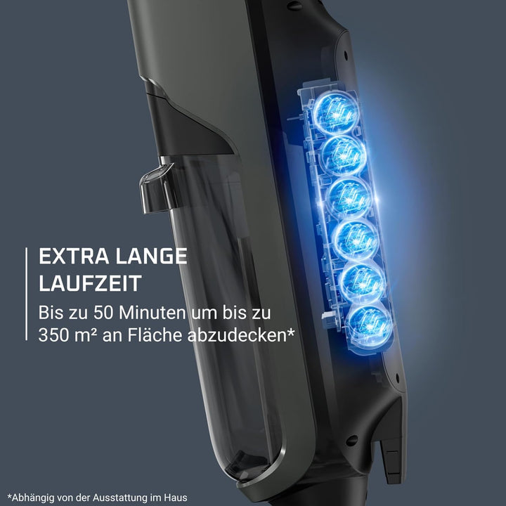 Rowenta X-Clean 4 kabelloser Nass-und Trockenstaubsauger, Selbstreinigungsfunktion, 50min Laufzeit,