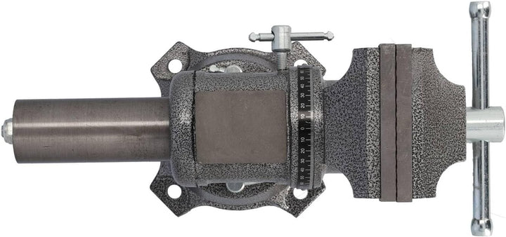 HRB Profi Schraubstock drehbar gross - 100 mm Spannweite-, multifunktionaler Profi Tischschraubstock