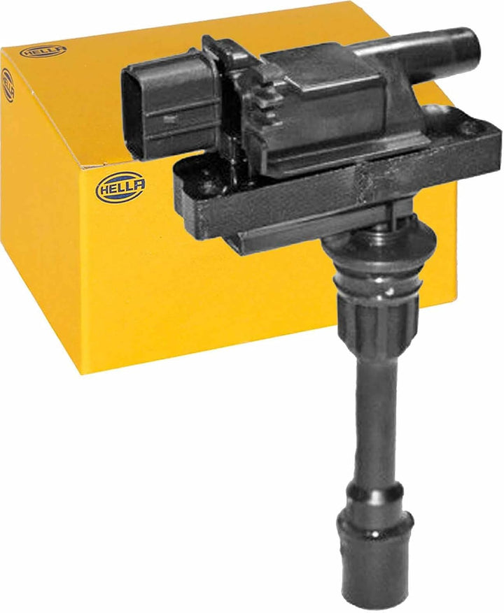 HELLA 5DA 358 057-011 Zündspule - 12V - 3-polig - Kerzenschachtzündspule - geschraubt