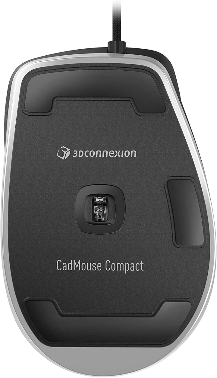 3Dconnexion CadMouse Compact (Kompakte Maus, optisch, USB, Rechtshänder), Mattschwarz, Compact