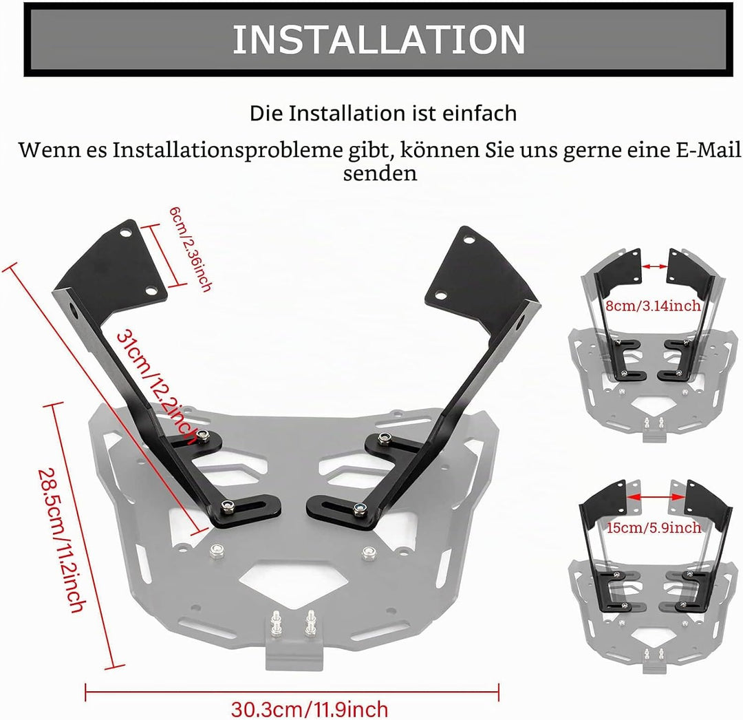 Gepäckträger Hinten für CB500X 2013-2023 und für CB400X 2023 und für CB500F 2013-2018,PSLER Motorrad