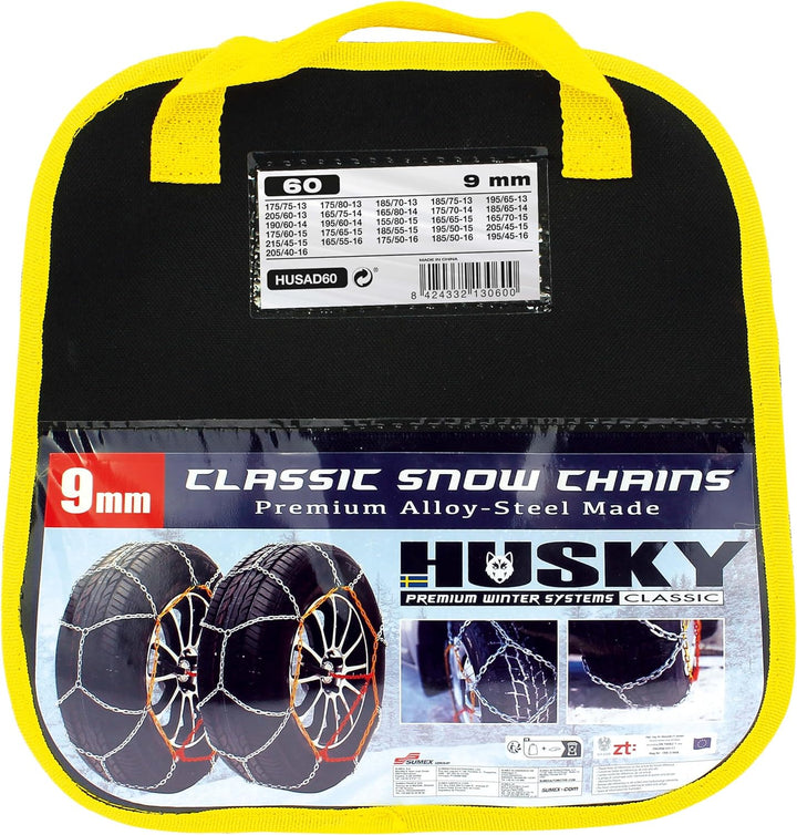 Sumex HUSAD60 KN60 Husky Advance Snow Chains 9 mm, HUSAD60