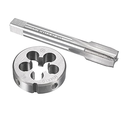TOP-VIGOR M14 x 1 mm metrisches Gewindeschneider-Set, Maschinengewindebohrer mit rundem Gewindeschne