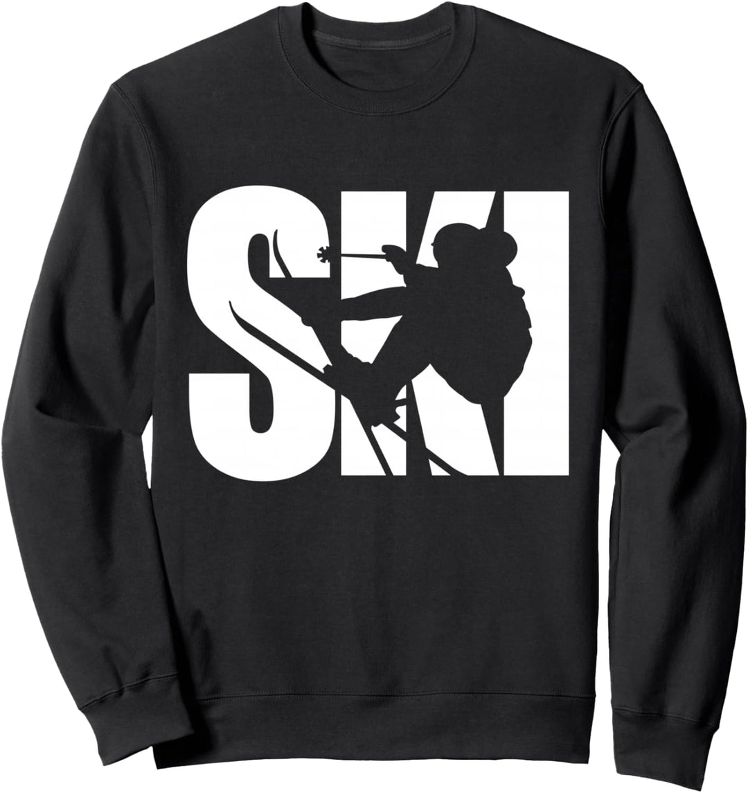 Ski, Skifahrer, Herren, Damen, Kinder, Jungen, Mädchen, Wintersport Sweatshirt