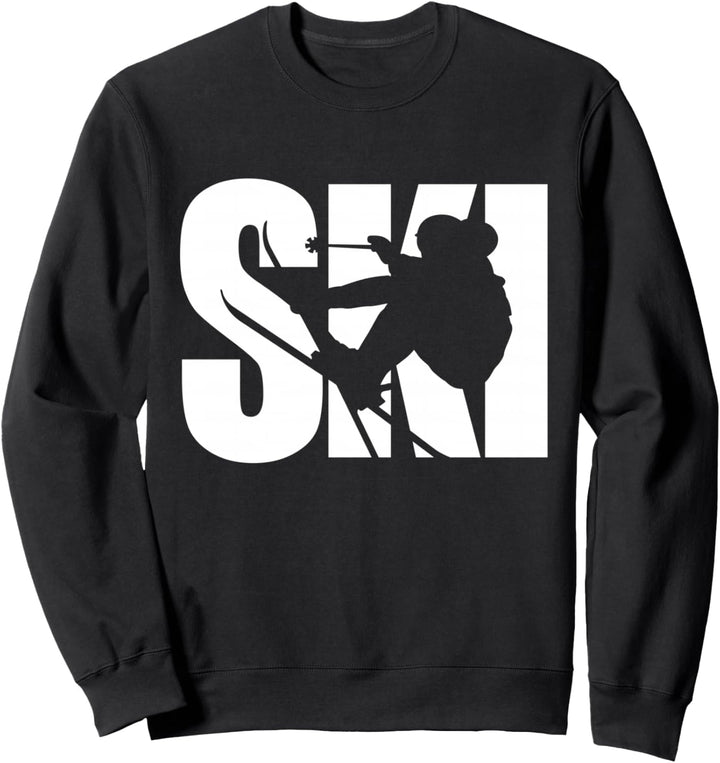 Ski, Skifahrer, Herren, Damen, Kinder, Jungen, Mädchen, Wintersport Sweatshirt