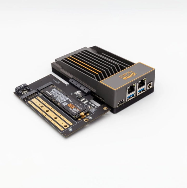 ZimaBoard Dual M.2 NVME SSD Adapterkarte 32 Gbps M Key PCIe 4.0 x4 Adapter für ZimaBoard Server, Des