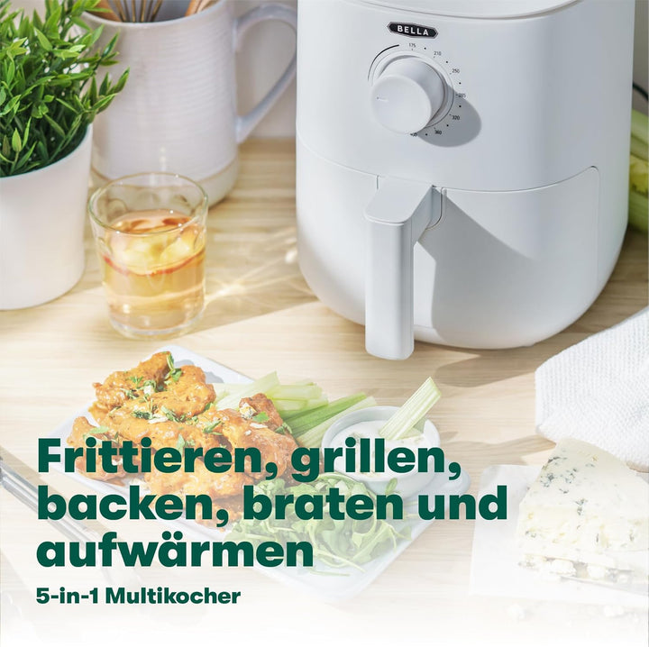BELLA 2.9QT Manual Air Fryer Weiss, Weiß