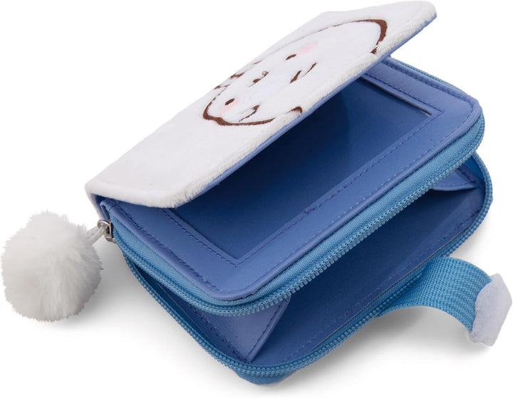 NICI Geldbeutel MOLANG mit Regenbogenblume 12x9,5cm weiss - Brieftasche Mädchen Geldbörse Münze Reis