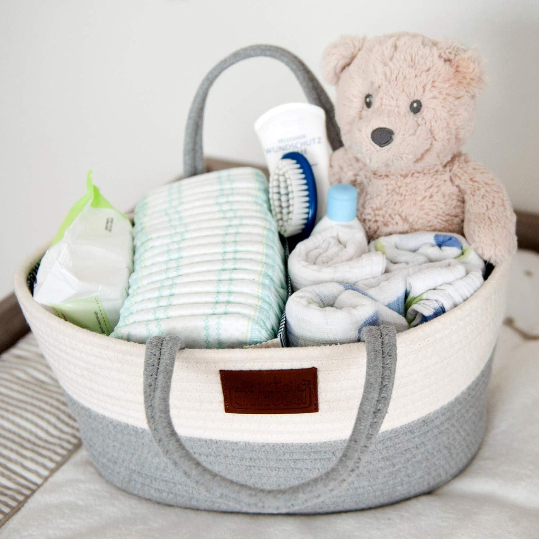 all Kids United Baby Wickel-Organizer; Windelkorb Babykorb Wickel-Tasche für Windeln &amp; Wickel-Utensi