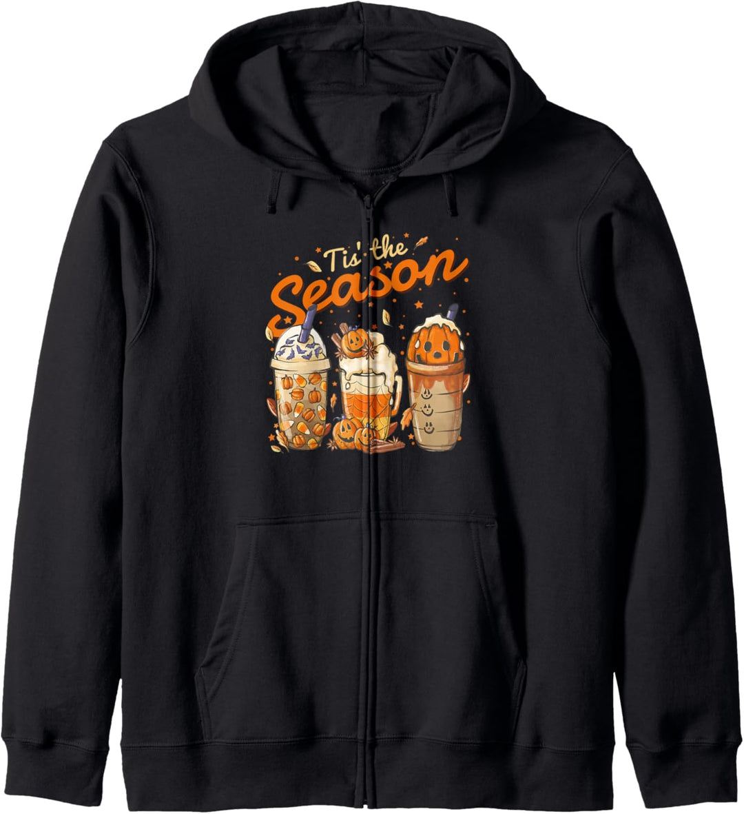 Tis The Season Pumpkin Spice Latte Halloween Herbst Kaffee Kapuzenjacke