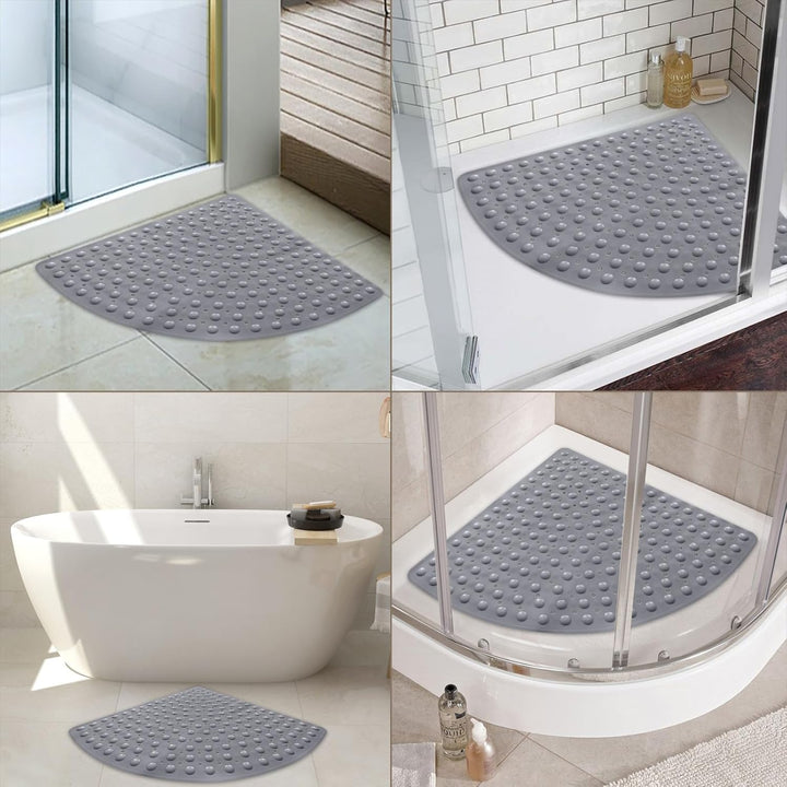 Duschmatte rutschfest Antirutschmatte Dusche 70 x 70 cm: Eckduschmatte Dreieckig Duscheinlage rutsch
