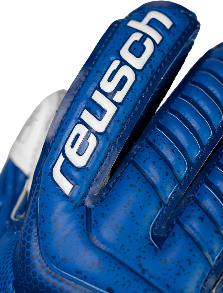 Reusch Unisex Torwarthandschuhe Attrakt Grip Finger Support Junior blau / weiss 5.5, blau / weiss 5.