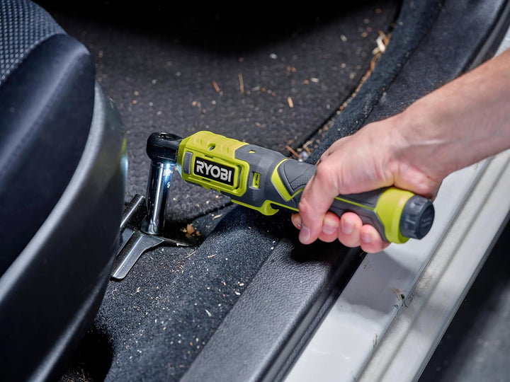 RYOBI 4 V USB-LITHIUM Akku-Ratschenschrauber RR14W4-0, 1/4 Zoll Vierkantaufnahme, ohne Akku und Lade