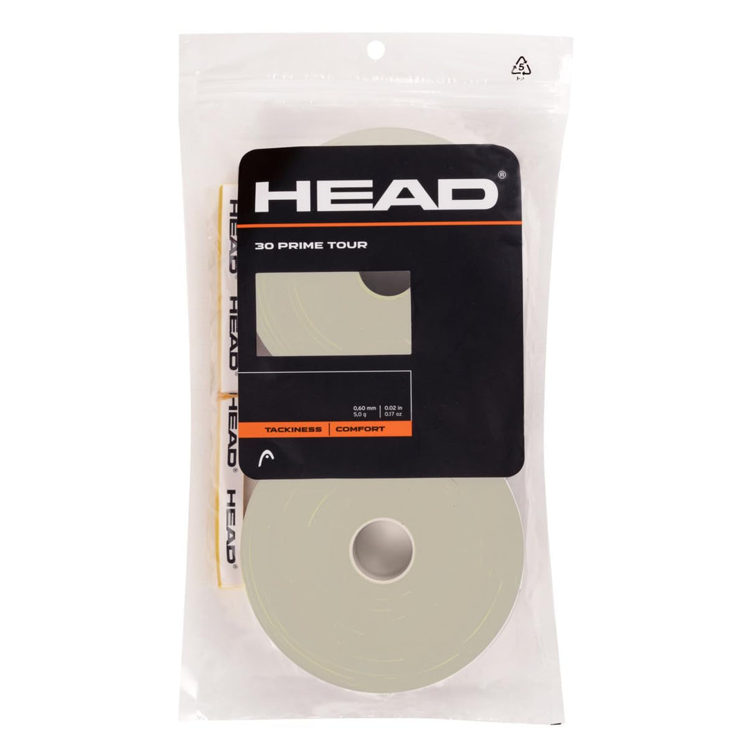 HEAD Unisex-Adult 30 Prime Tour Tennis Griffband Einheitsgrösse Grau, Einheitsgrösse Grau