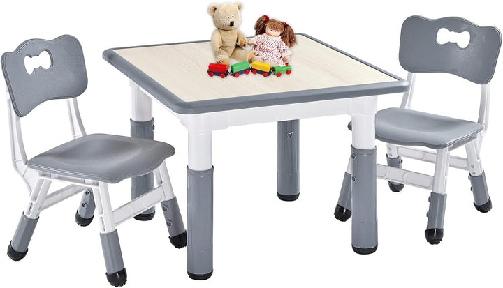 FUNLIO Kinderzimmertisch & -stuhlsets, höhenverstellbar für Kinder im Alter von 3-8 Jahren, leicht a