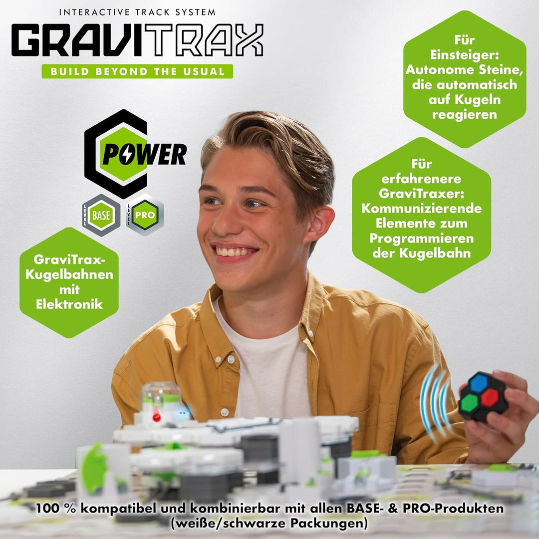 Ravensburger GraviTrax POWER Element Connect 27469 - elektronische Erweiterung für deine Kugelbahn -