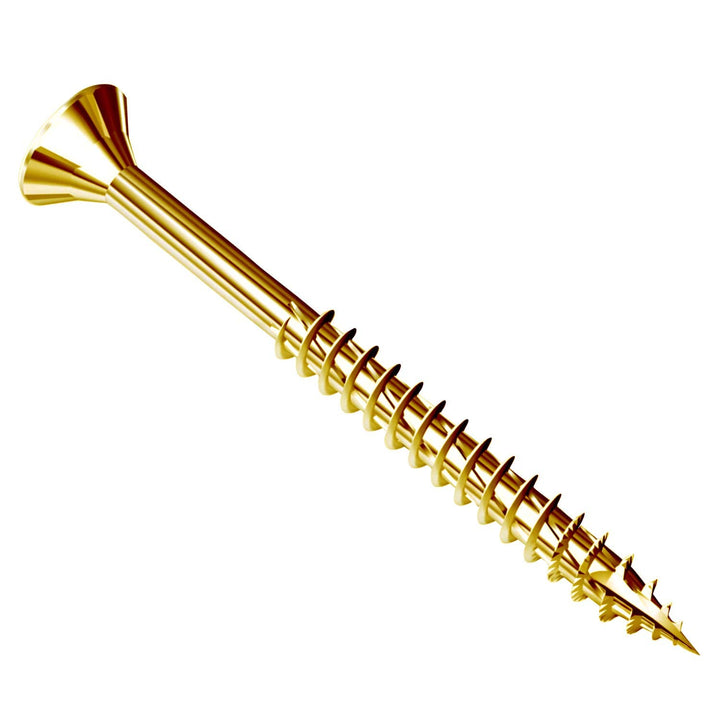 Original Jet-Fast Universalschrauben Set 1400 Teilig, Duo-Senkrippenkopf, mit Selbstbohrspitze, Gelb