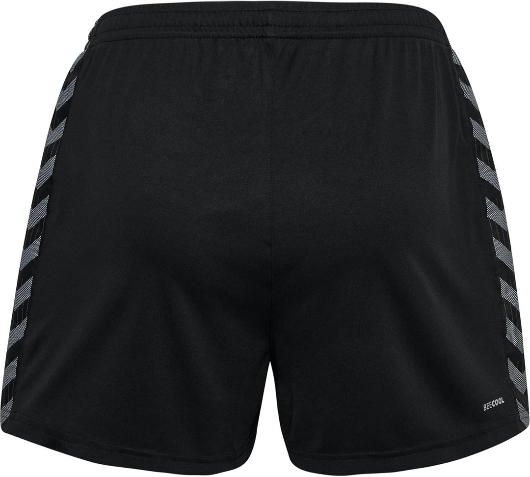 hummel Damen Shorts Hmlauthentic Pl Shorts Woman XXL Schwarz, XXL Schwarz