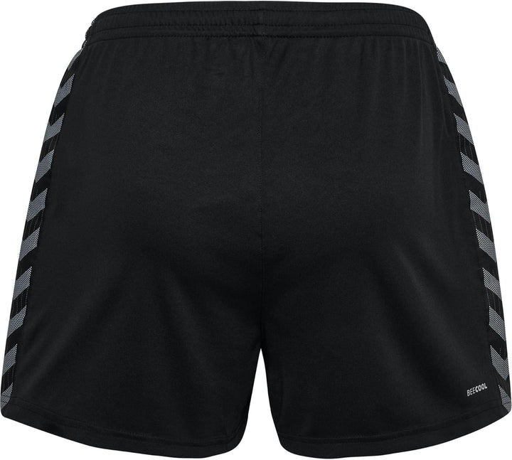 hummel Damen Shorts Hmlauthentic Pl Shorts Woman XXL Schwarz, XXL Schwarz