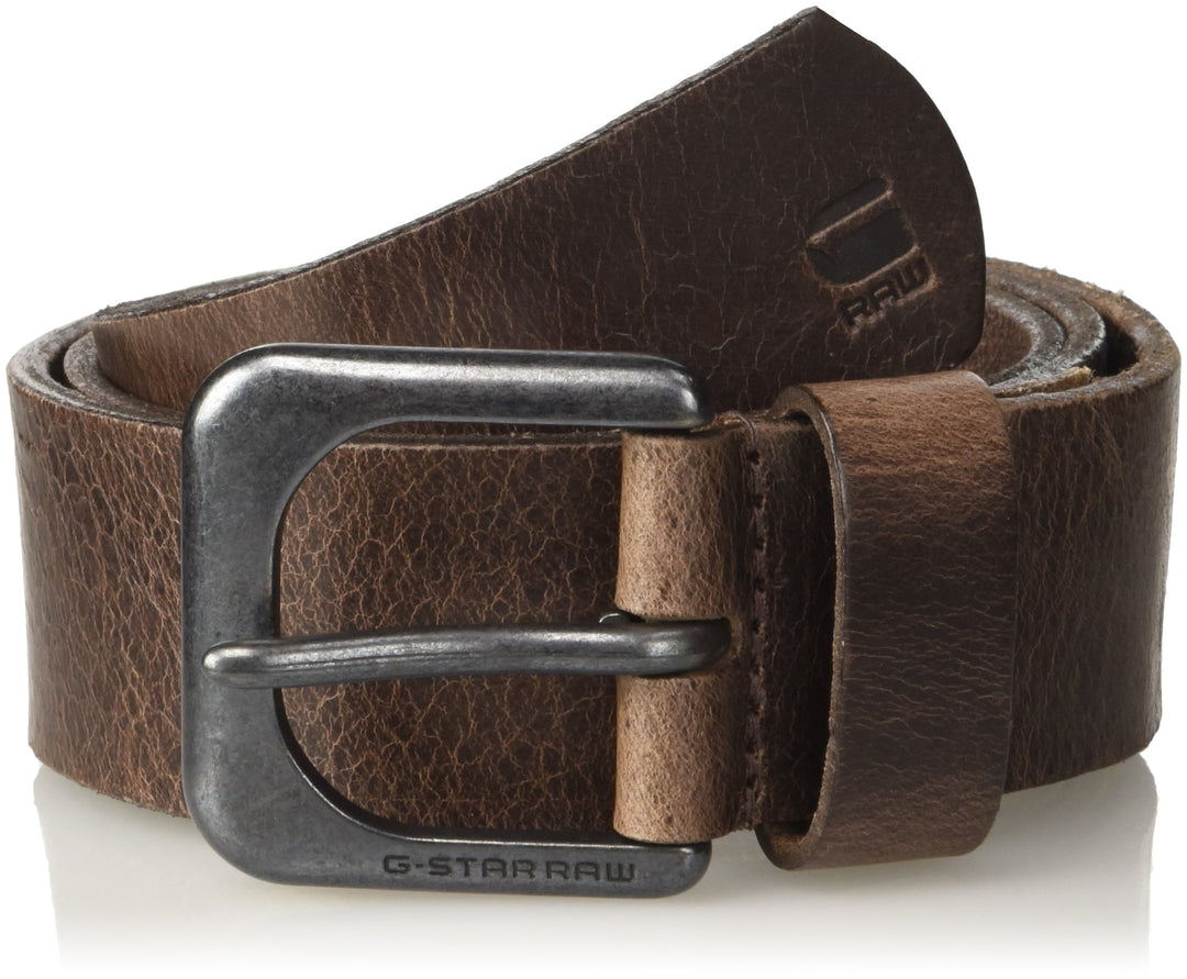 G-STAR RAW Herren Zed Belt Accessories 90 Braun (Dk Brown/Black Metal D04169-3127-8127), 90 Braun (D