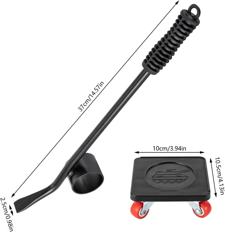 400kg Möbeltransport Pro Set, Möbelheber und Möbelroller mit 6 Transportroller, 4 Möbel Roller und 1