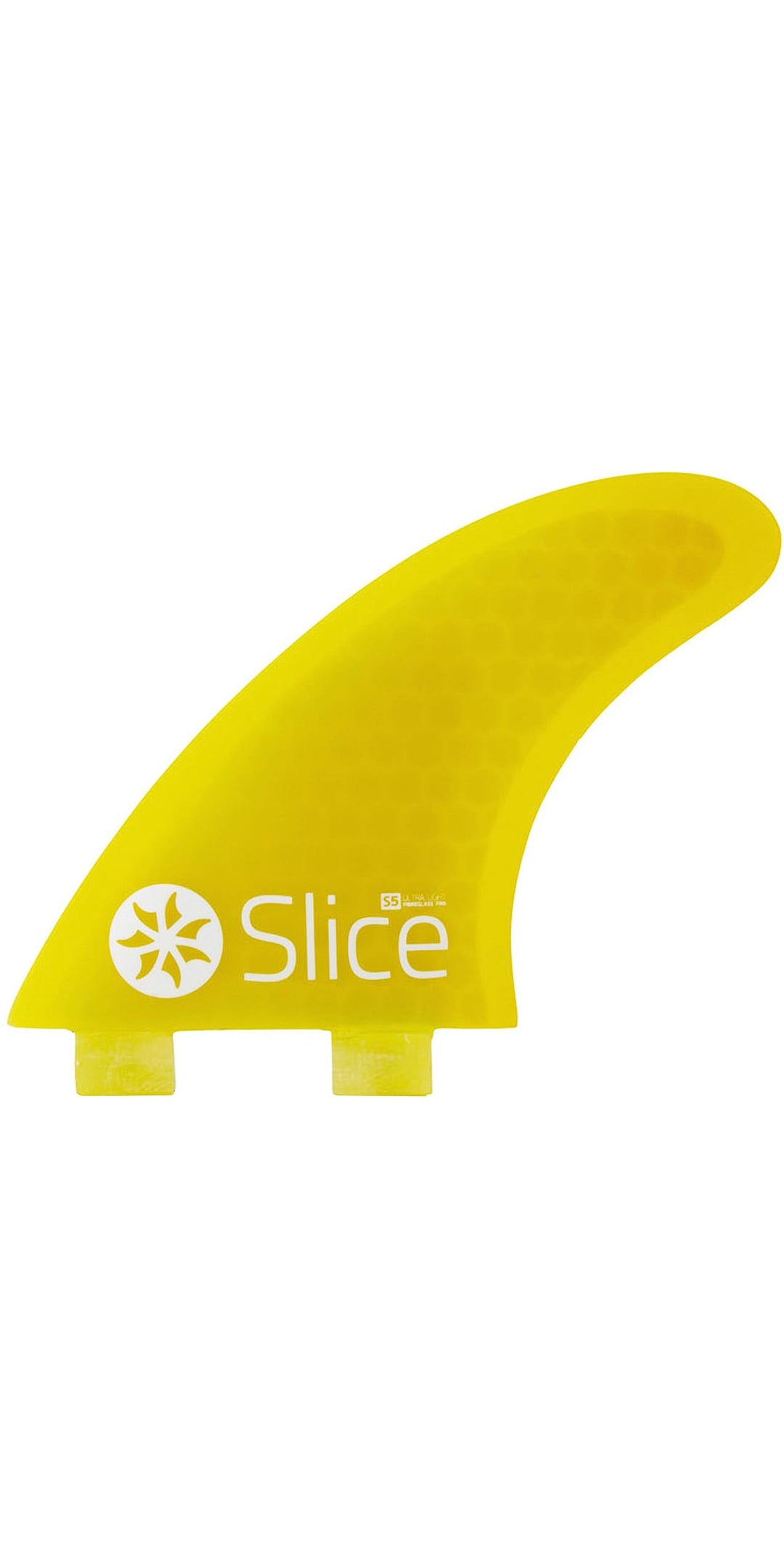 Northcore Surf Finne Slice Ultra Light Hex Core S3 Fin Yellow, Yellow