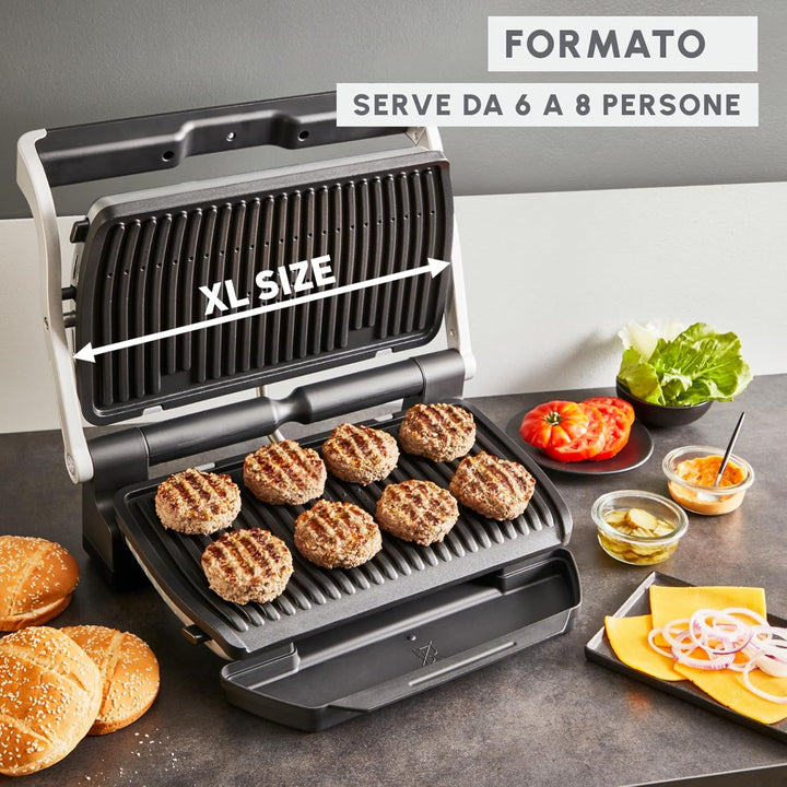 Moulinex Optigrill+ XL, Elektrogrill für den Innenbereich, ideal zum Kochen von Fleisch, Fisch und G
