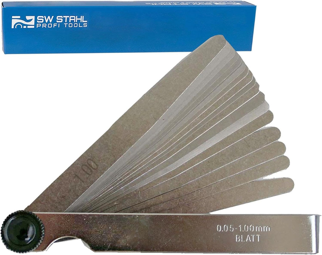 SW-Stahl 09102L Fühlerlehre 13 Blatt 0,05-1,00 mm