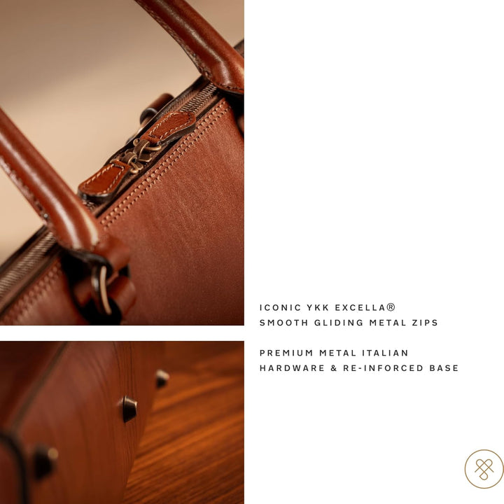 Maxwell Scott Hochwertige Damen Leder Handtasche Fiorella in DunkelBraun, Dunkelbraun