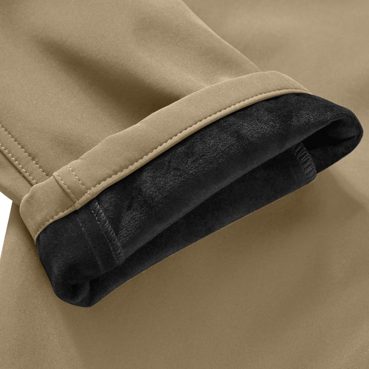 yeyity Herren Softshellhose Gefüttert Outdoorhose Wasserdicht Wanderhose Warm Skihose Snowboardhose