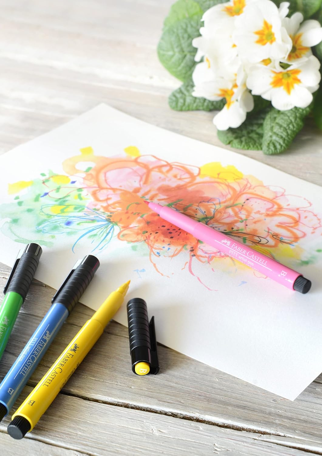 Faber-Castell 167150 PITT Künstlerstift Studiobox 60x Marker 60 stück (1er Pack) Single, 60 stück (1