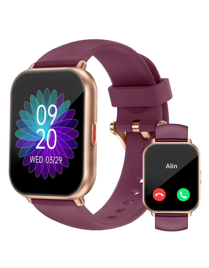 RUIMEN Smartwatch mit Telefonfunktion,Smartwatch für Damen Herren HD-Touch Screen Fitnessuhr mit SpO