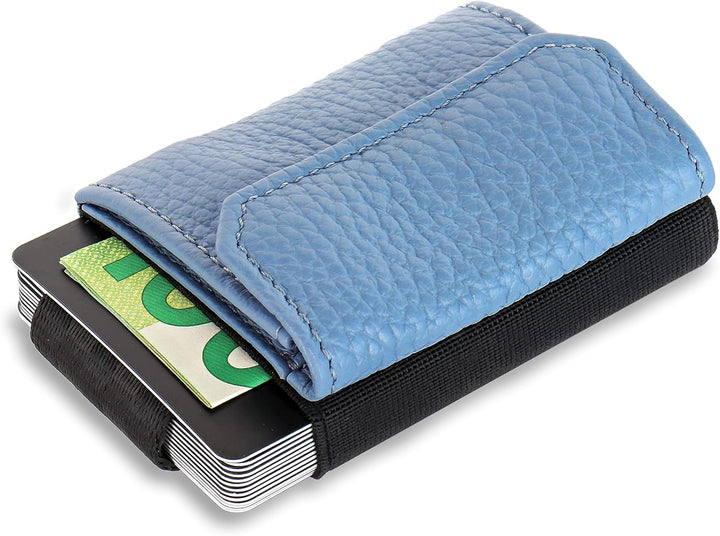 Jaimie Jacobs Minimalist Wallet Nano Boy Pocket Mini Geldbörse aus Textil mit Zugband schmaler Karte